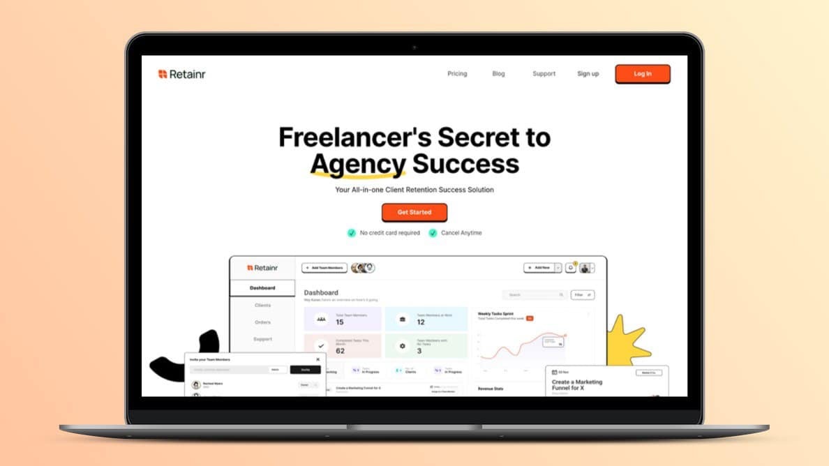 Retainr: Client Management Software for Freelancers preview