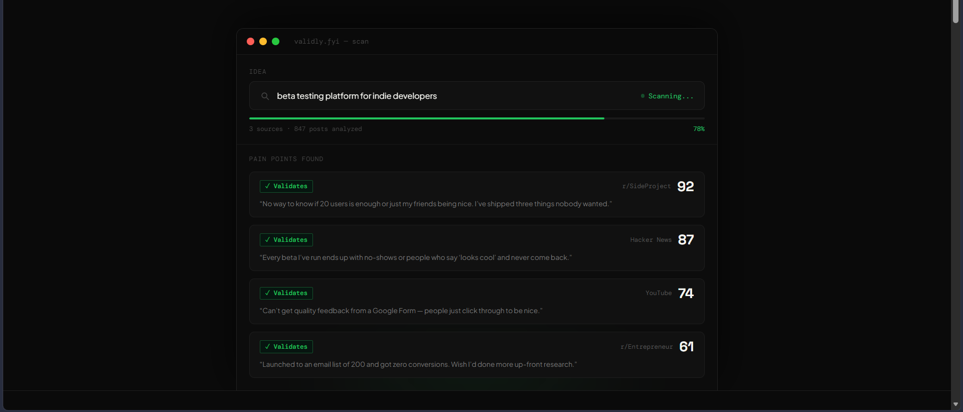 Validly screenshot 2