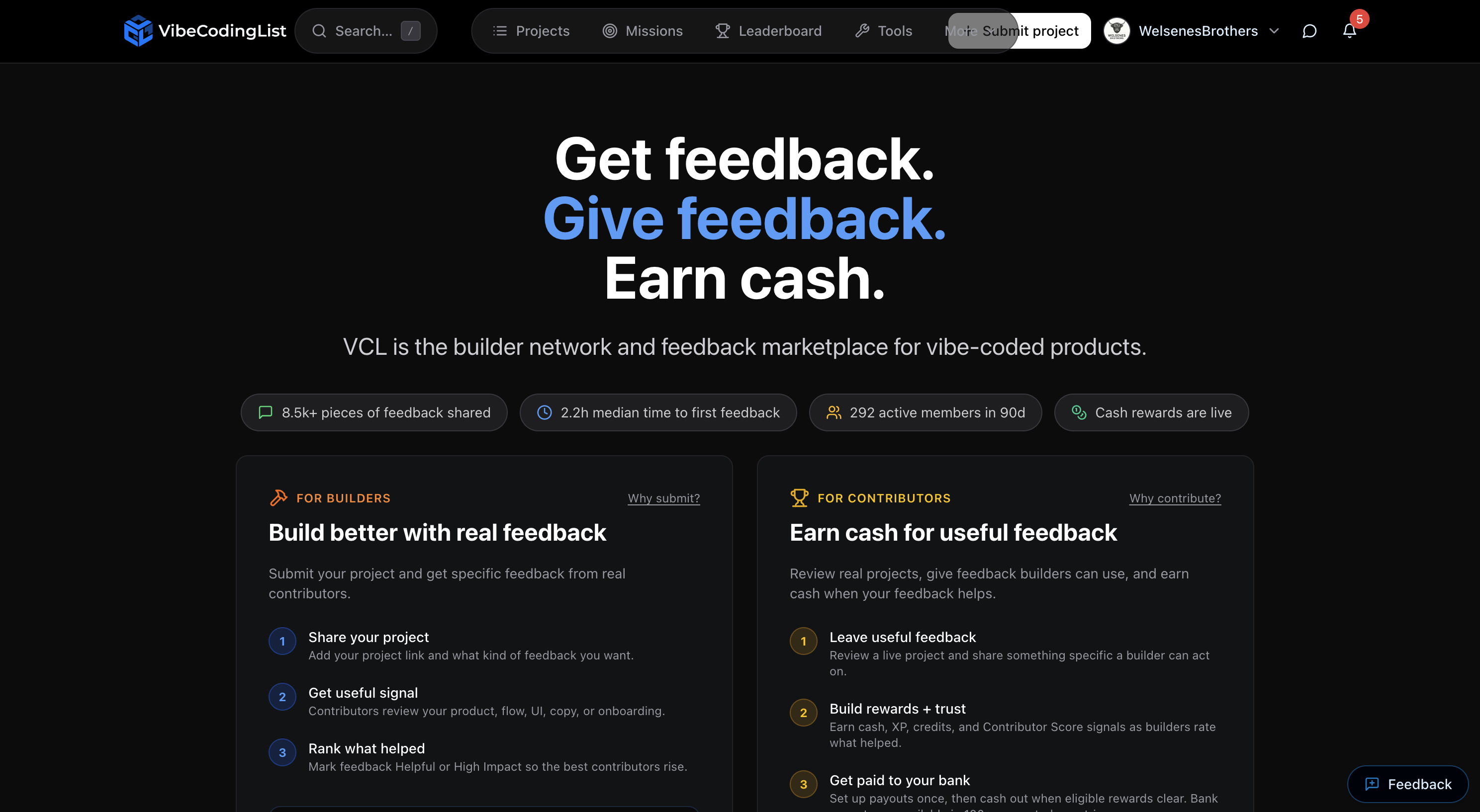 VibeCodingList preview